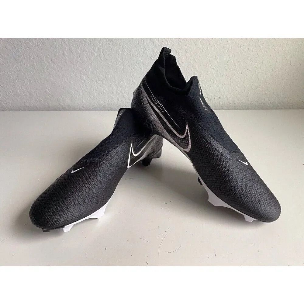 Nike Vapor Edge Elite 360 Flyknit Black Football Cleats CV6317-001 Men’s Sz 15 W